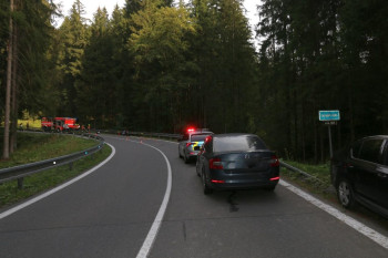Dopravní nehoda motorkáře poblíž obce Bílá